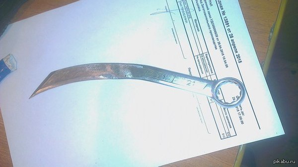 нож из ключа