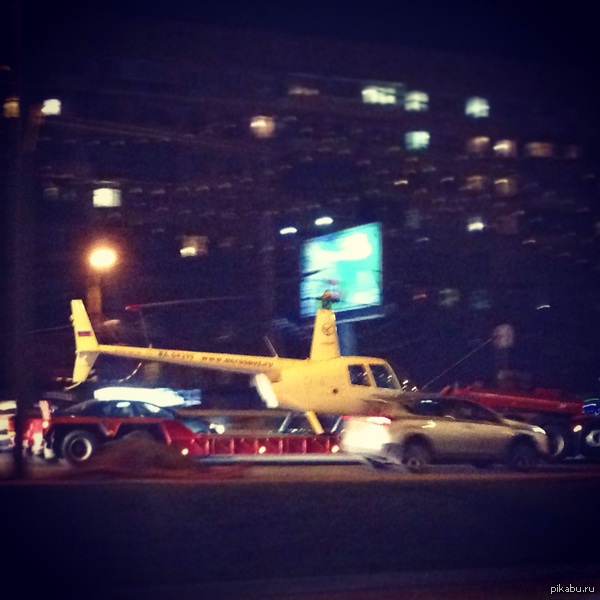 Просто вертолет едет по ленинградке