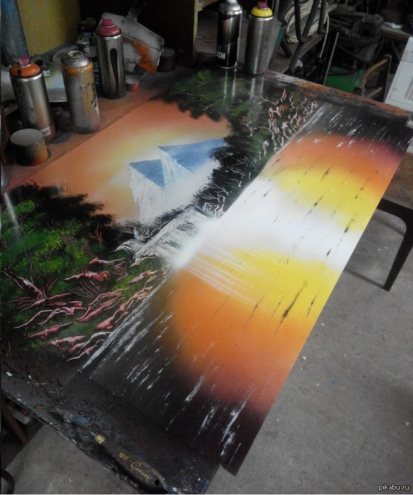 картина в стиле Spray art