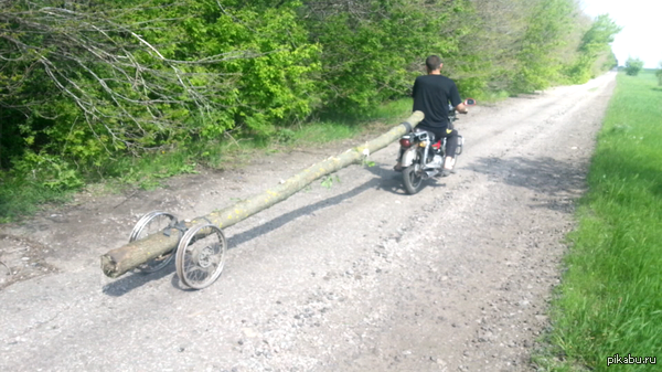 Как мы брёвна перевозили)