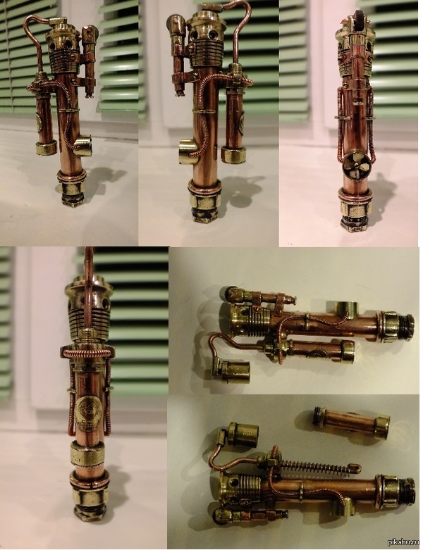 Зажигалка бензиновая, стимпанк