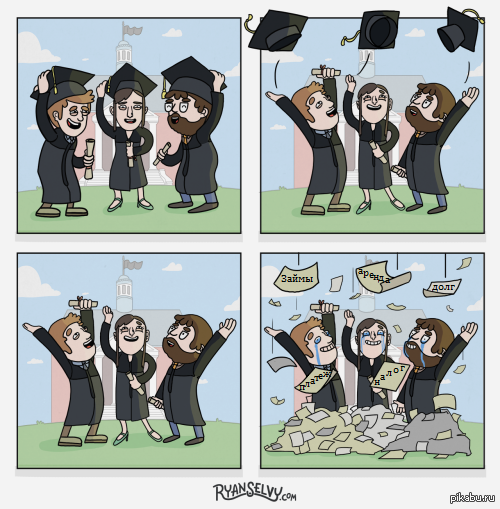 Welcome to adulthood - Comics, Adulthood, Commitments, Credit, Diploma, Graduates