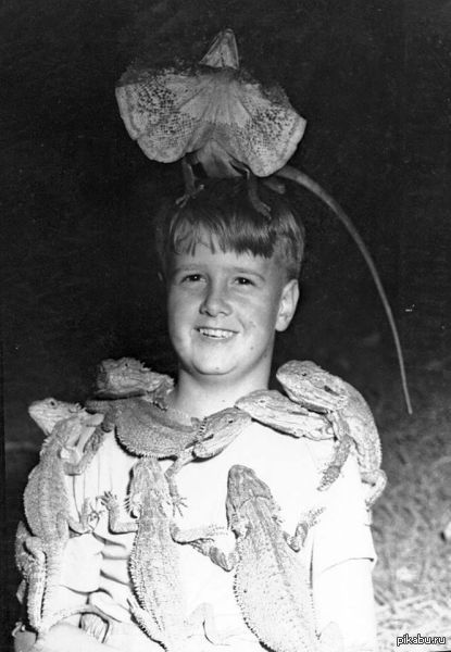 Парень с ящерицами | Пикабу