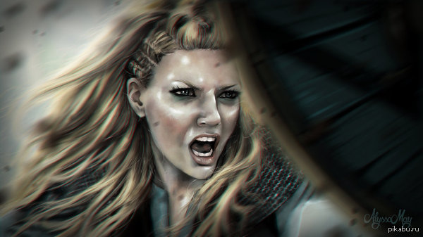Shieldmaiden. Lagertha of Vikings. by minielche.