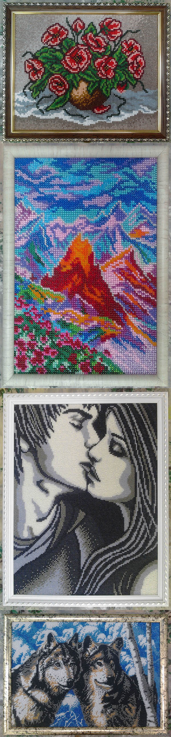 Вот такие ништяки вышивает жена.