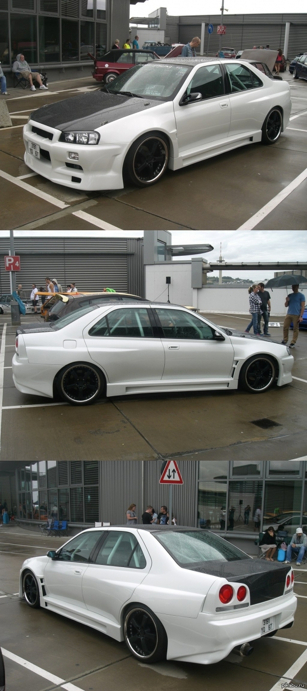   Nissan Skyline R34.   Peugeot 605.