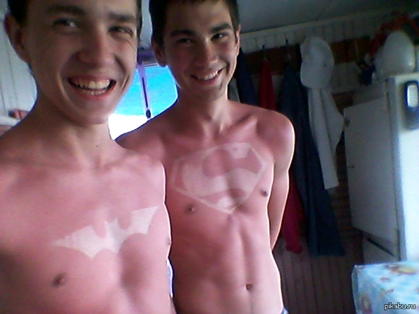 This is how it should be tanned :D - My, Batman, Superman, Summer
