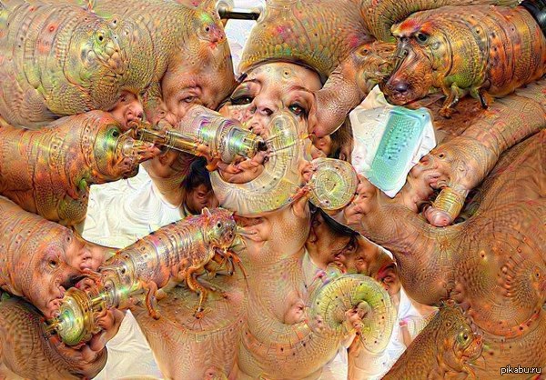 Neural networks are such neural networks ... Pron through the eyes of artificial intelligence. - NSFW, , Deepdream, Google, , Нейронные сети, Artificial Intelligence