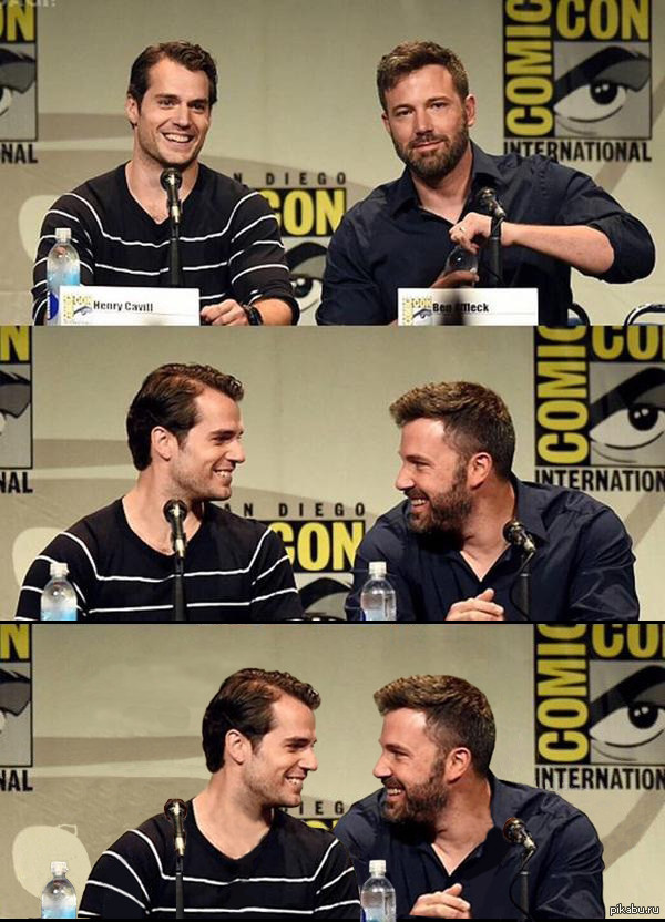 Генри Кавилл и Бен Аффлек на Comic-Con San Diego 2015