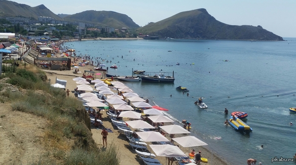 К слову о сорванном курортном сезоне в Крыму. Орджоникидзе. 10 июля.