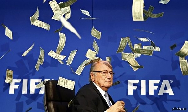 British comedian snuck into FIFA press conference - Josef Blatter, FIFA, Comedian, Money, Football