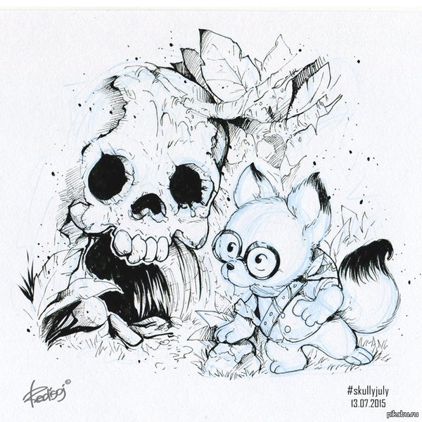 Skullyjuly 2015 -  13  "Skullyjuly",  = 31 