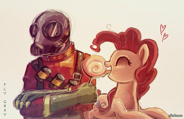 Pyro and Pinkie Pie by Fly-Gray