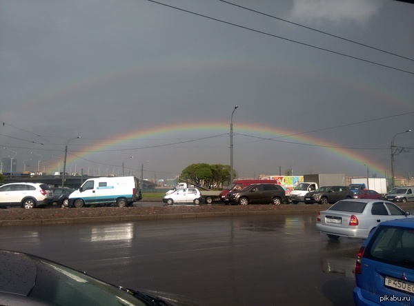 Как приятно, когда дождливый день заканчивается такой красотой!