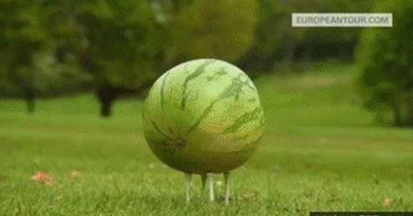 Smashing Watermelons With Breast