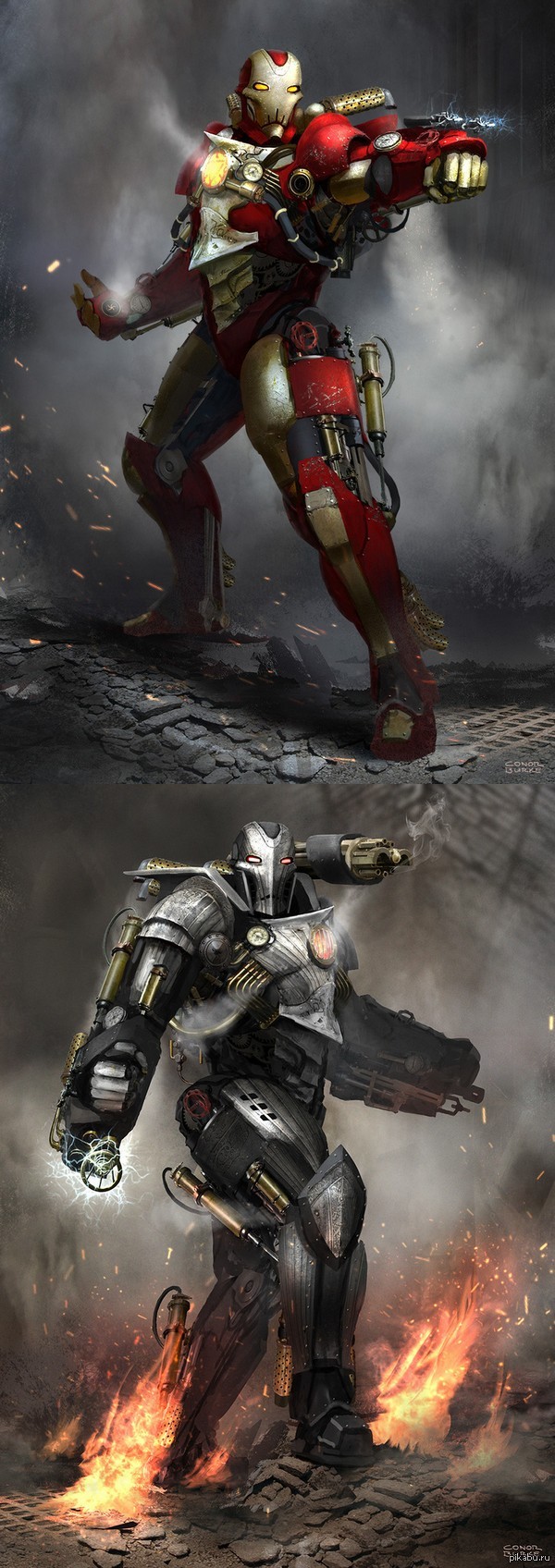 Steampunk Iron Man & Warmachine | Пикабу