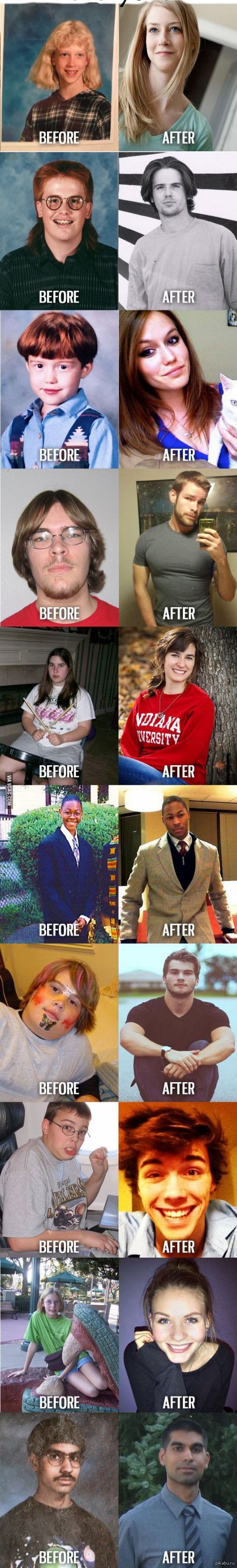 Eсли ты плохо выглядишь в 14,не отчаивайся,ещё есть надежда!