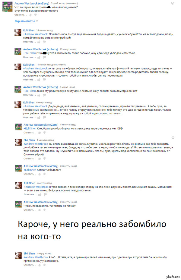 Мне б мальвин тех двух... или как не следует беседовать на youtube