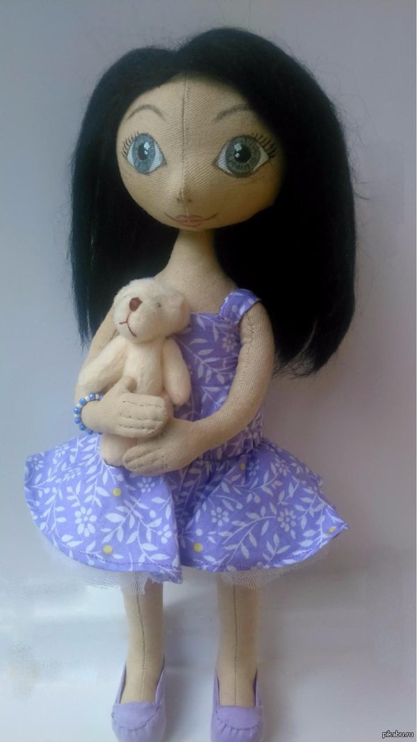 А я все учусь шить кукол))