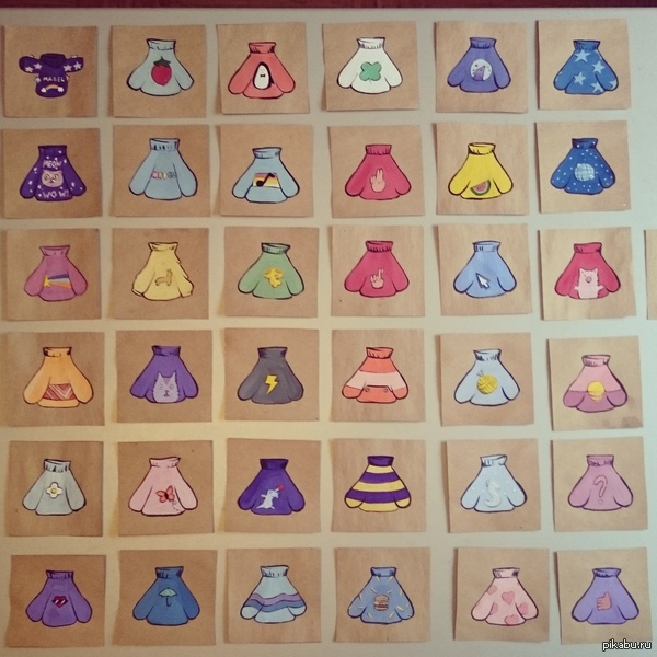 Свитера Мейбл из 1 сезона Garvity Falls.