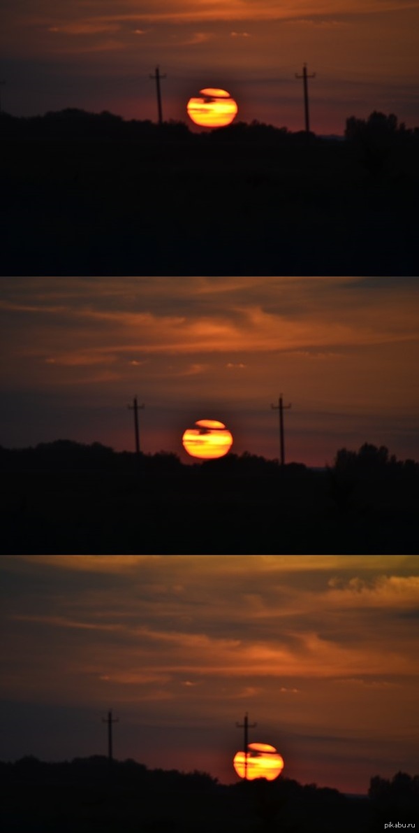 Деревенский закат.