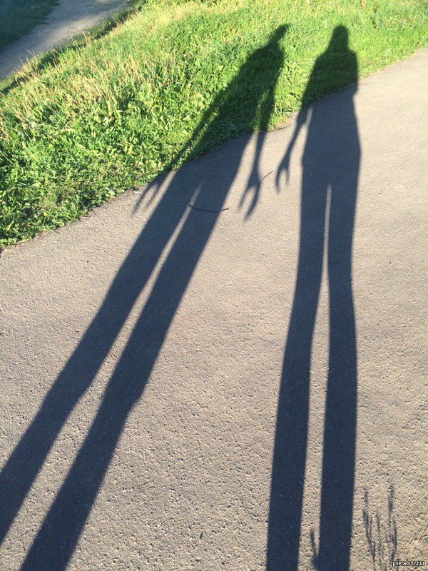 Шли с подругой, тень выдала нашу скрытую сущность