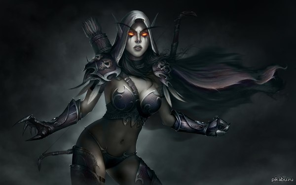 Sylvanas WindRunner - NSFW, Сильвана Ветрокрылая, WOW, Арт, Из сети