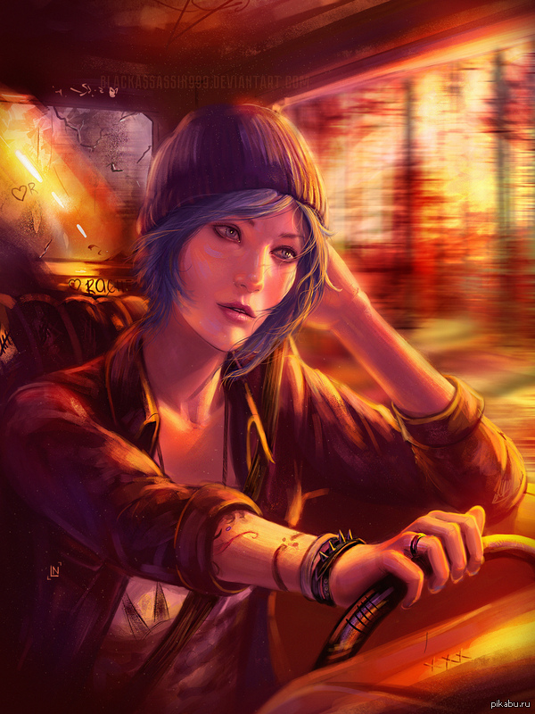 Chloe - My, My, Creation, Drawing, Digital drawing, Fan art, Portrait, Life is Strange, Art