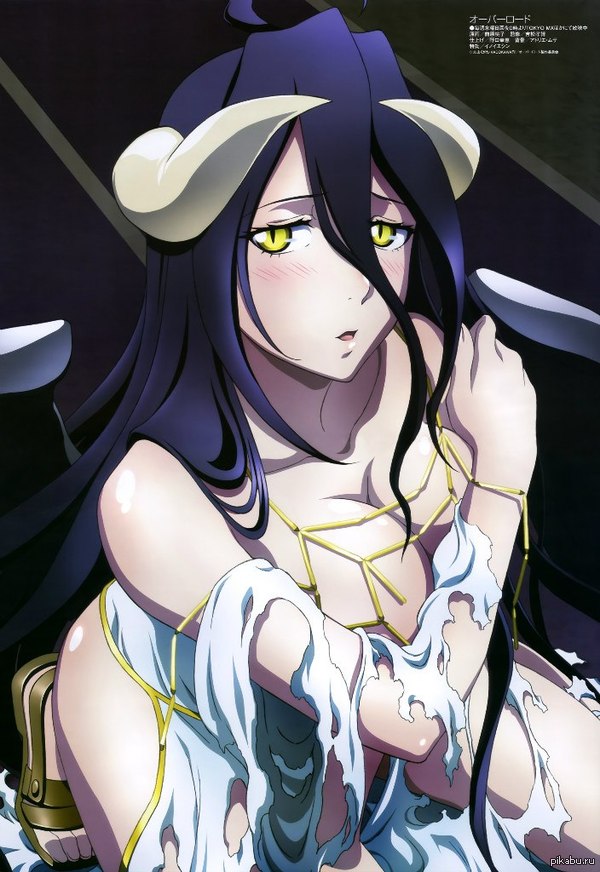 Albedo - NSFW, Albedo, Аниме, Anime Art, Overlord, Official anime Art