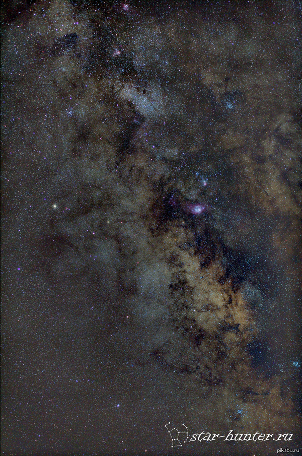 Млечный Путь, окрестности созвездия Стрельца.