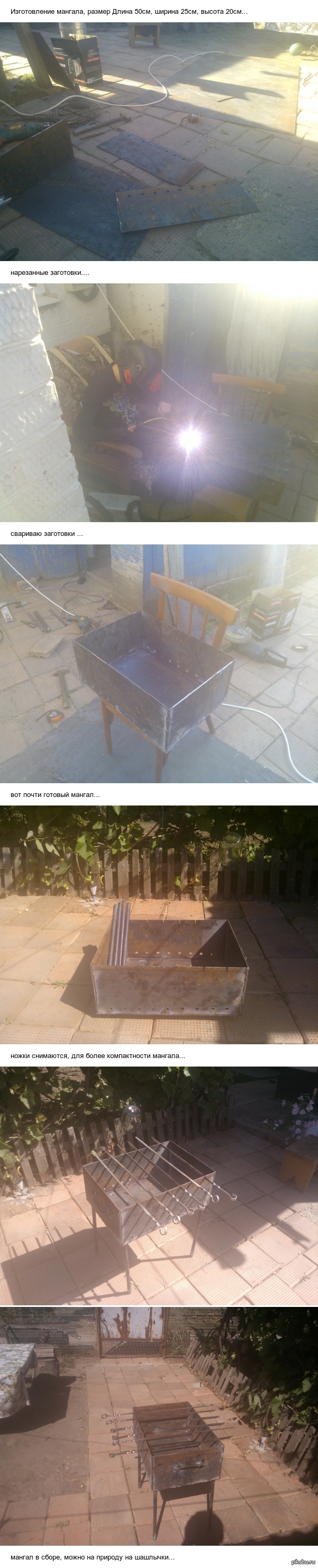 Благодаря  Вам пикабушники , кто реализовал мою мечту и поверил в меня, я смог сделал мангал!!! Спасибо Вам , и Здоровья на долгие года.....