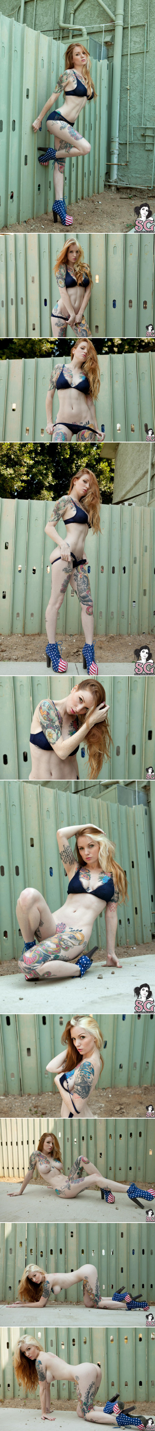 Kemper - NSFW, Suicide Girls, Тату, Девушки, Девушка с тату, Рыжие, Веснушки, Длиннопост