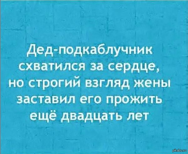 В каждой шутке есть доля шутки. - Дед, Жена, Факты