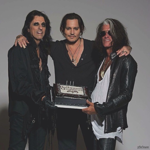 Элис Купер и Джонни Депп на день рождения Джо Перри!Теперь ты видел всё...