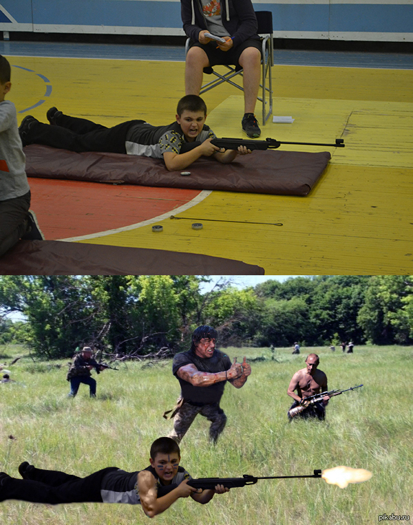 В детском лагере