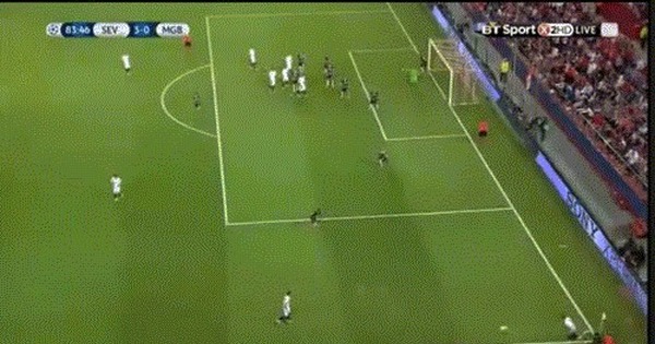 Goal by E.Konoplyanka (Seville-Borussia), the third goal against Borussia - Champions League, Evgeny Konoplyanka, Football, Goal, GIF