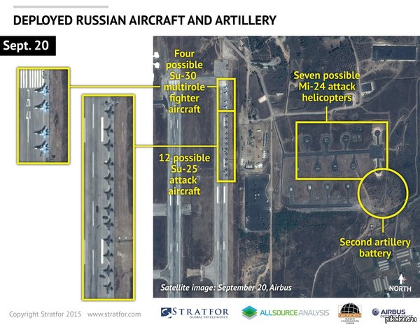        4 -30, 12 -25, 7 -24.  -   4 -24.      http://www.businessinsider.com/photo-russia-is-loading-its-new-syria-airbase-with-attack-planes-2015-9