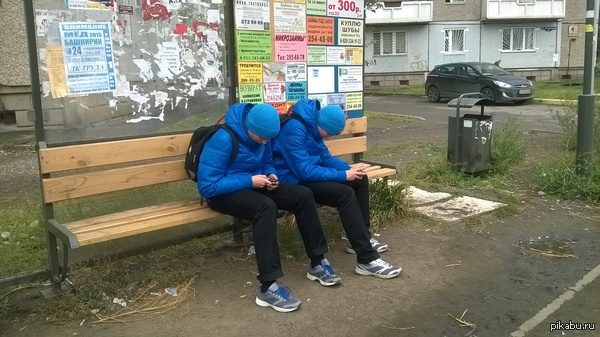 Ctrl + C, Ctrl + V - Blue jacket, Two blue jackets, Different sneakers