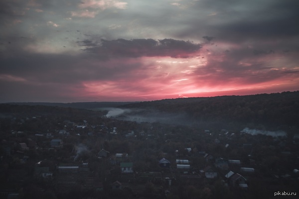 Сегодняшний закат | Пикабу