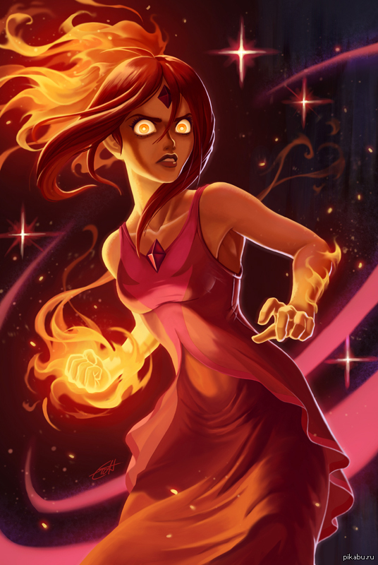   (Flame princess) : Shockowaffel