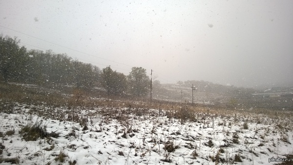 Autumn walks - My, Samara Region, Friday, Snow