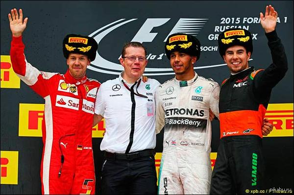 Национальный колорит Российского Гран При :)