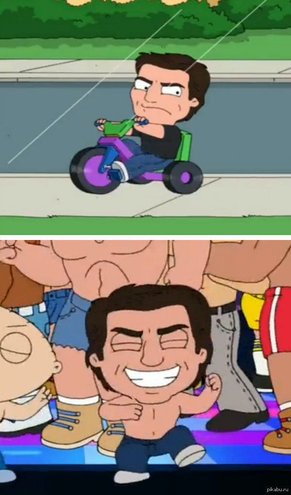 Just Tom Cruise in the new season of Family Guy. - My, Family guy, Tom Cruise, Parody