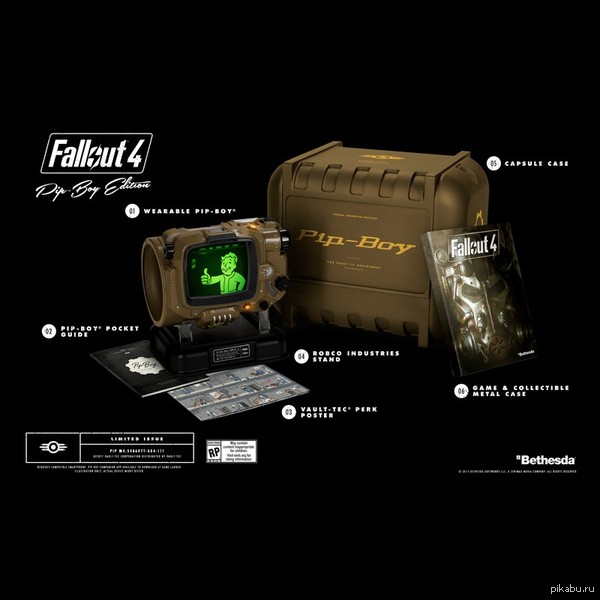 Fallout 4 Pip-Boy Edition     - Bethesda.  http://store.bethsoft.com/brands/fallout/fallout-4-pip-boy-edition.html