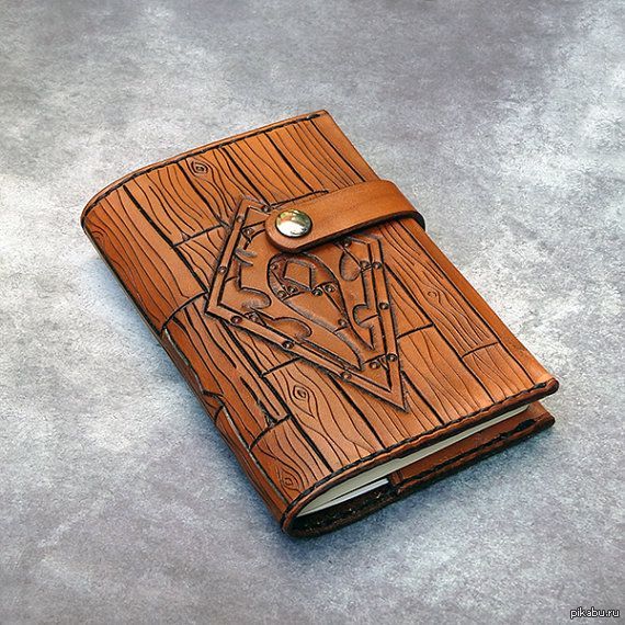 Horde Warcraft Hand Tooled Leather Refillable Notebook 