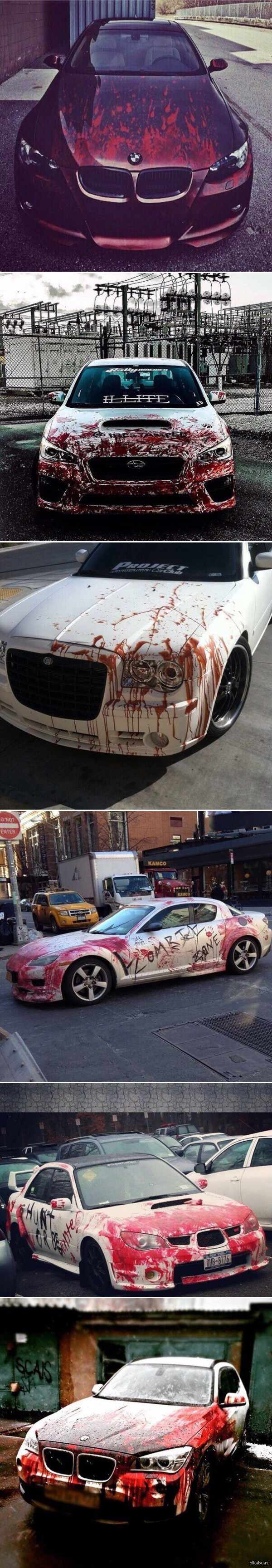 Небольшая подборка "кровавых авто"