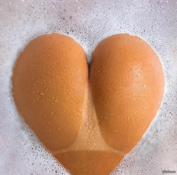 Heart - NSFW, Girls, Heart, Water, Foam, Booty