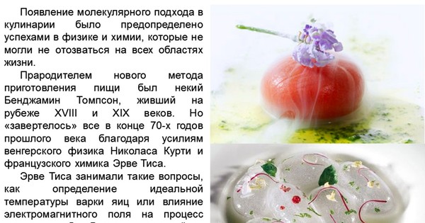 Молекулярная кухня презентация