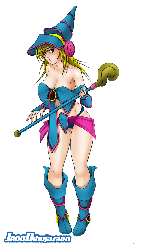 Dark (или Black) Magician Girl из аниме Yu-Gi-Oh! - NSFW, Jago, Jagoart, Yu-Gi-Oh!, Dark Magician Girl, Black Magician Girl, Аниме