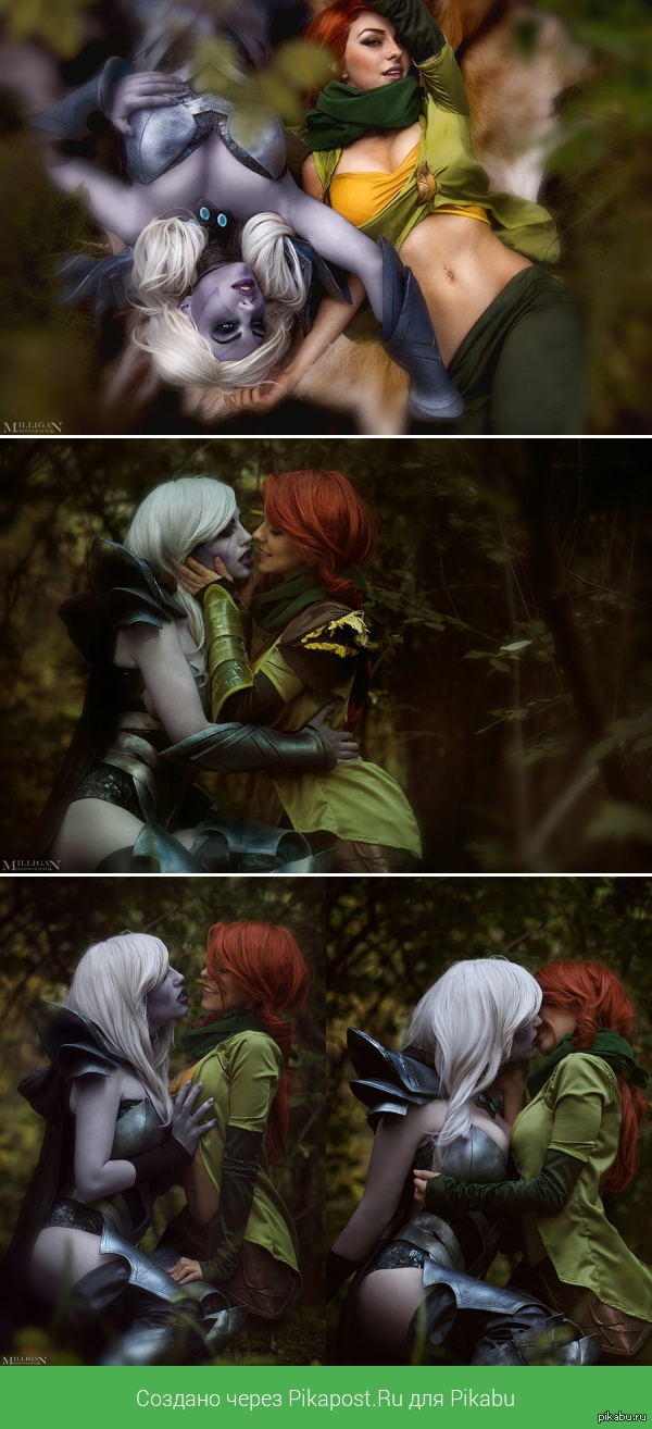 Drow & Wind cosplay - NSFW, , Windranger, Dota 2, Cosplay